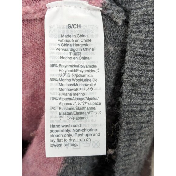 Madewell Oversized Sweater Women Size S Colorblock Casual Retro Academia Lagom - Picture 8 of 8